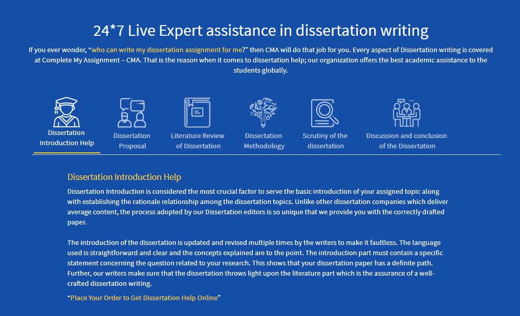 Complete My Dissertation - Hire Experts To Complete Your Dissertation